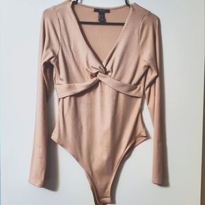 Forever 21 Mauve Bodysuit size L